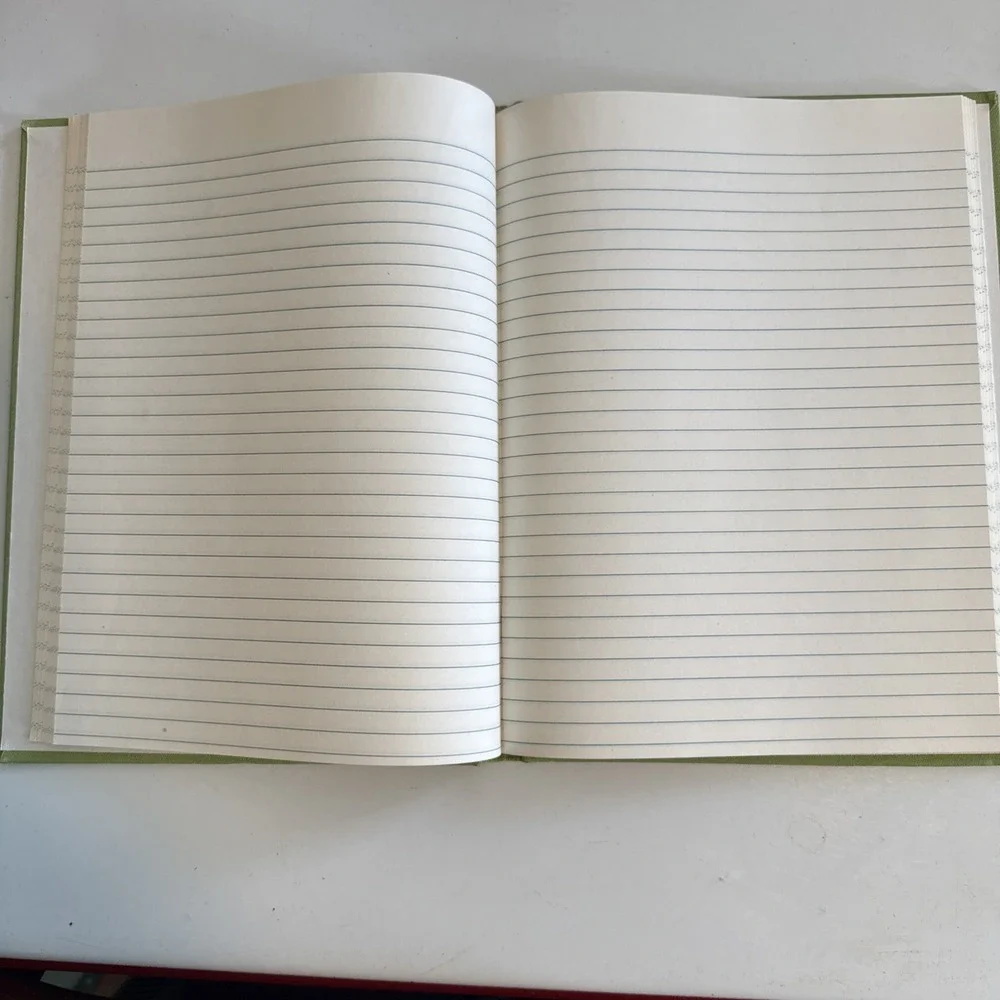 Vintage Linen Covered Records Notebook Federal Supply Service Unused 8
